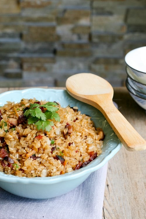 The best homemade Asian Nuo Mi Fan (Fried Mochi Rice).