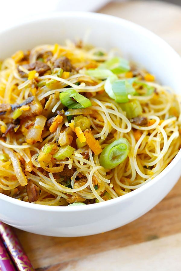 Pumpkin Rice Noodles | Easy Delicious Recipes