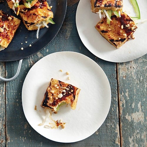 Easy Indonesian grilled crispy tofu appetizer.