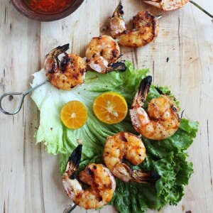 Lemongrass and Sriracha Grilled Shrimp