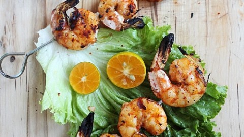 Lemongrass and Sriracha Grilled Shrimp