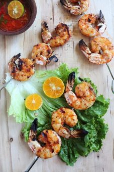 Lemongrass and Sriracha Grilled Shrimp - Rasa Malaysia