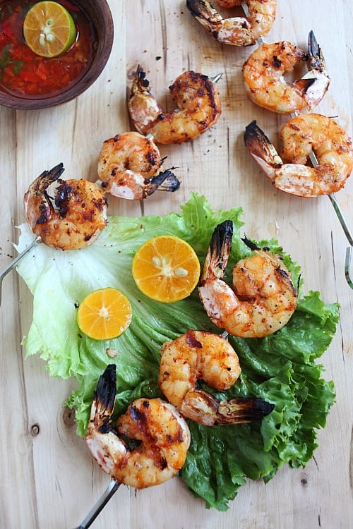 Lemongrass-Skewered Spicy Shrimp Recipe