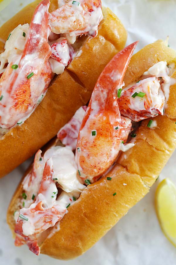 Lobster Roll (with Juicy Lobster and Mayo!) - Rasa Malaysia