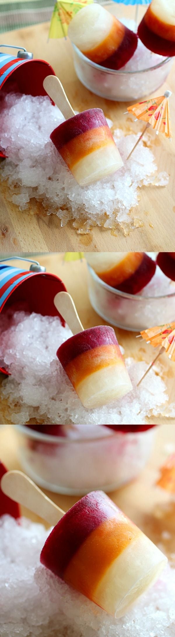 Pomegranate, Mango & Longan Popsicles - the most refreshing and fruity popsicles ever with gorgeous colors and flavors | rasamalaysia.com