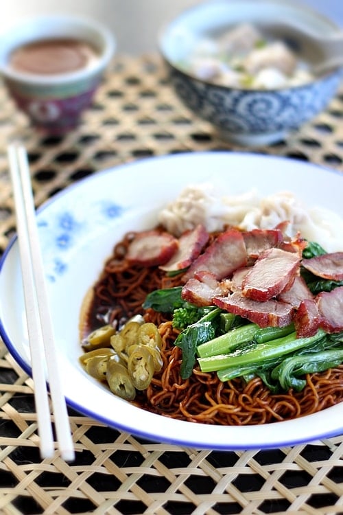 Wonton Noodles - Malaysian Wantan Mee - Rasa Malaysia