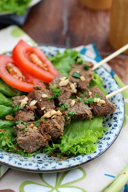 Lemongrass Beef Skewers - Taming of the Spoon