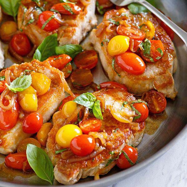 Sauté Pork with Tomatoes