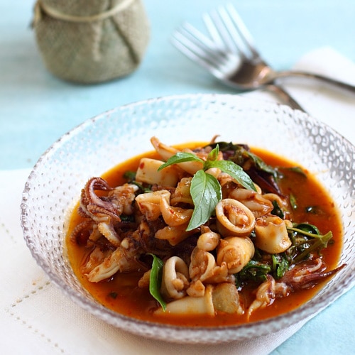 Thai Basil Squid