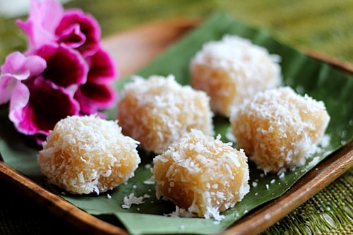 Cassava Cake with Shredded Coconut - Rasa Malaysia