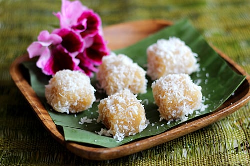 Cassava Cake with Shredded Coconut