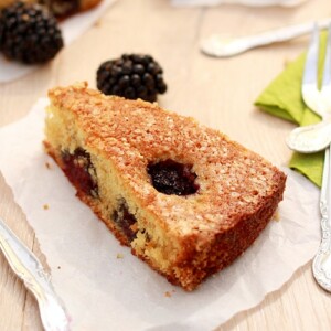 Buttermilk Cake with Blackberries
