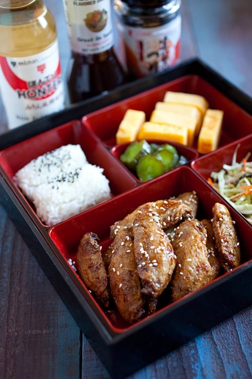 Japanese Nagoya fried chicken wings with delicious Japanese chicken glaze.