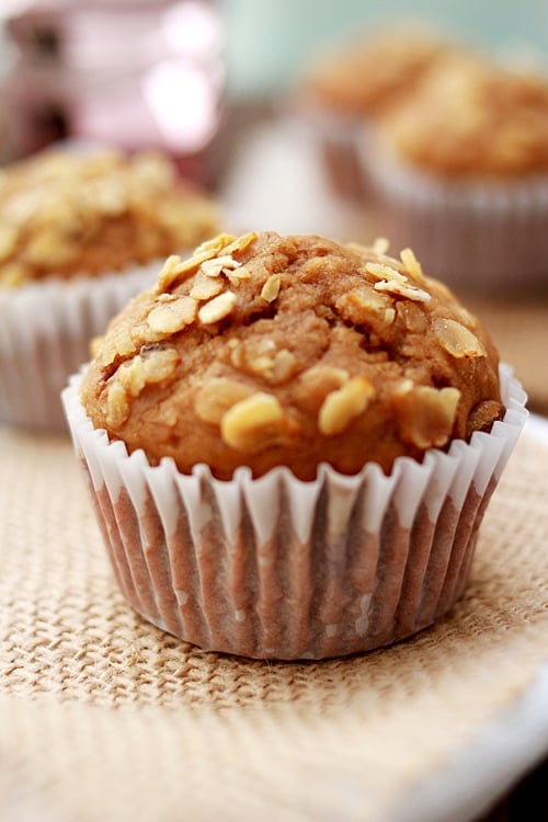 Banana Oatmeal Raisin Muffins - Rasa Malaysia