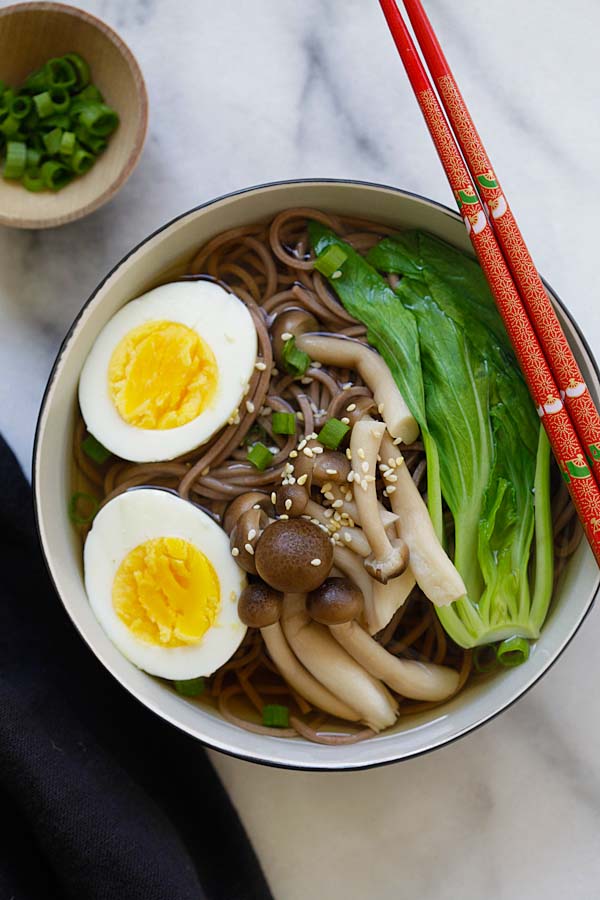 15 Minute Soba Noodle Soup Easy Delicious Recipes