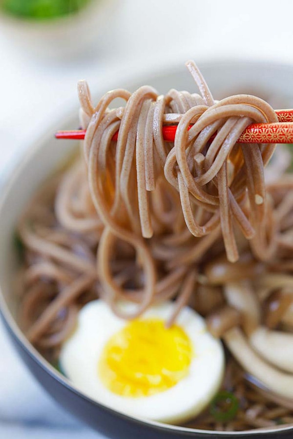 15 Minute Soba Noodle Soup Easy Delicious Recipes