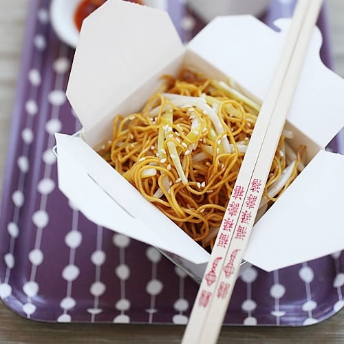 chinese noodles in a box