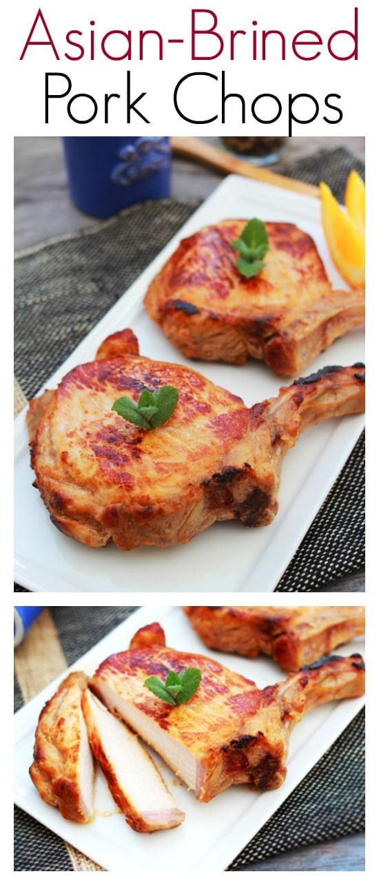 Asian-brined Pork Chops - flavorful and delicious Asian pork chops, so easy to make dinner is ready in 30 mins | rasamalaysia.com