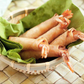 Shrimp and Cheese Spring Rolls