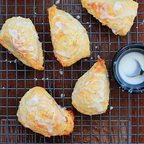 Glazed Lemon-Ginger Scones