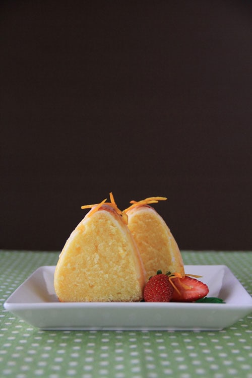 Easy and delicious homemade whole orange bundt cake.