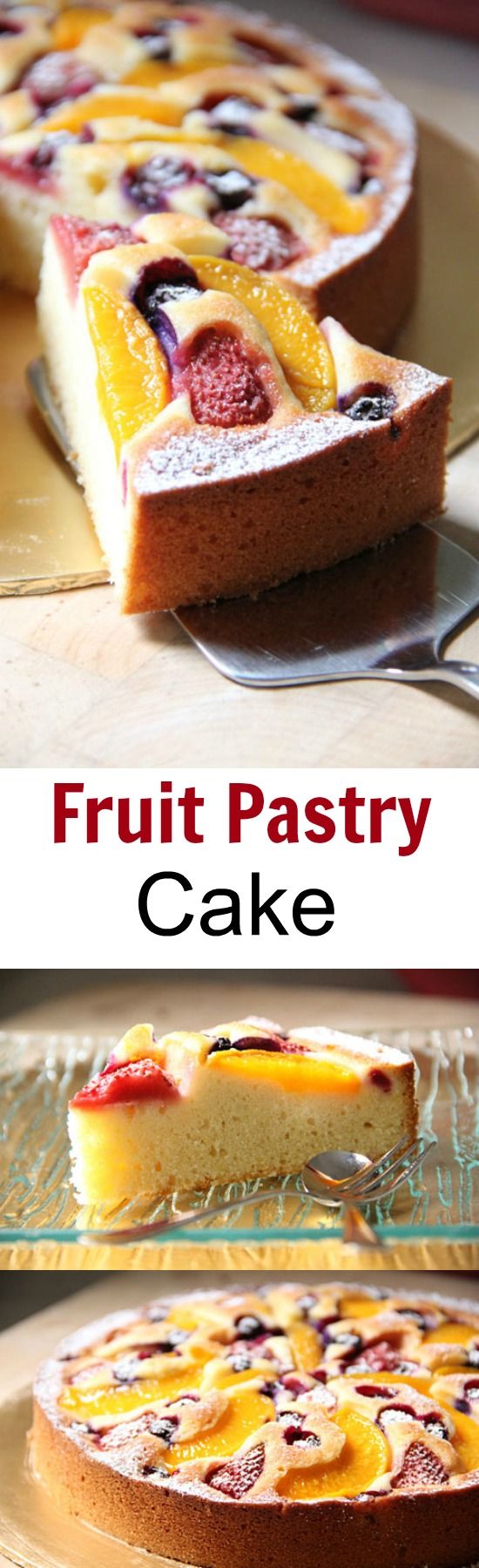 Fruit Pastry Cake - yummy, juicy fruits on top of a rich and sweet cake. AMAZING recipe that you have to bake | rasamalaysia.com