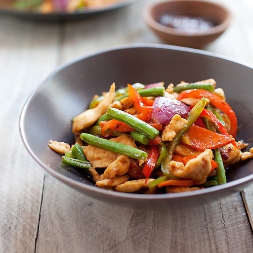 Spicy Chicken StirFry (Ayam Paprik)  Rasa Malaysia