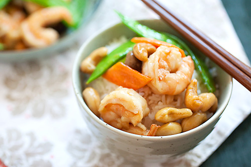 cashew shrimp bao