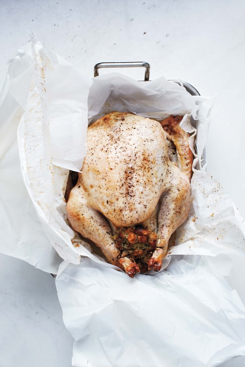 Herb Roasted Whole Turkey in Parchment