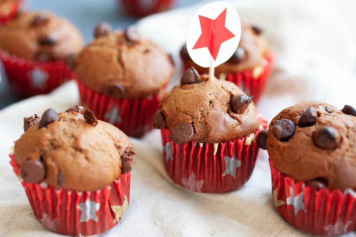 Nigella chocolate chip muffins. 