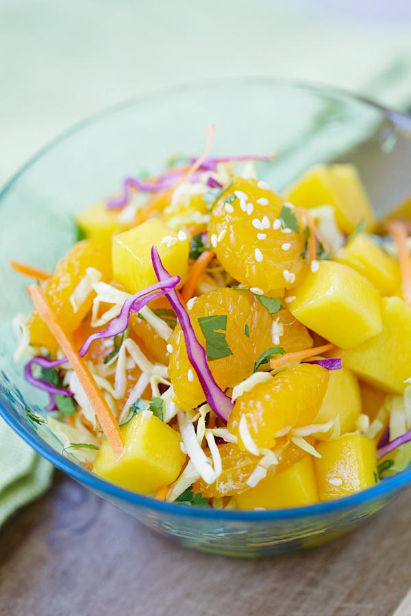 Easy, healthy, low-calorie, and delicious Asian fruit salad recipe.