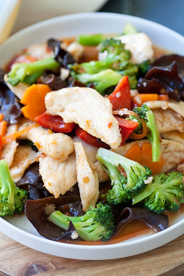 Hunan Chicken Recipe {Fresh Ingredients} - Rasa Malaysia