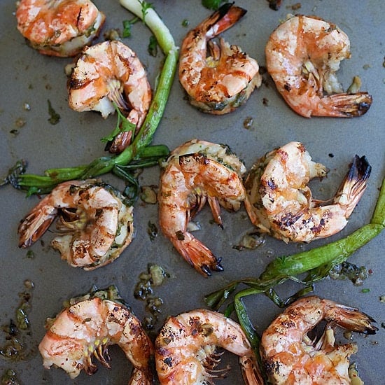 Grilled Shrimp with Kimchi-Miso Butter