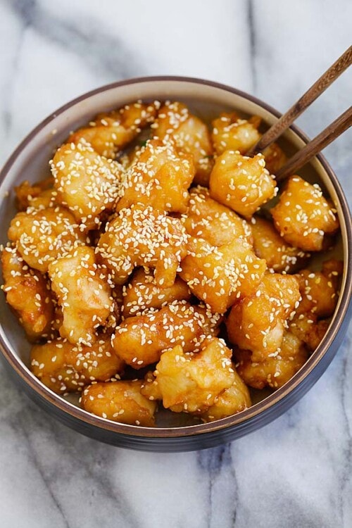 Honey Sesame Chicken Rasa Malaysia