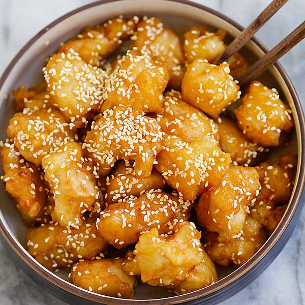 Honey Sesame Chicken Better Than Takeout Rasa Malaysia