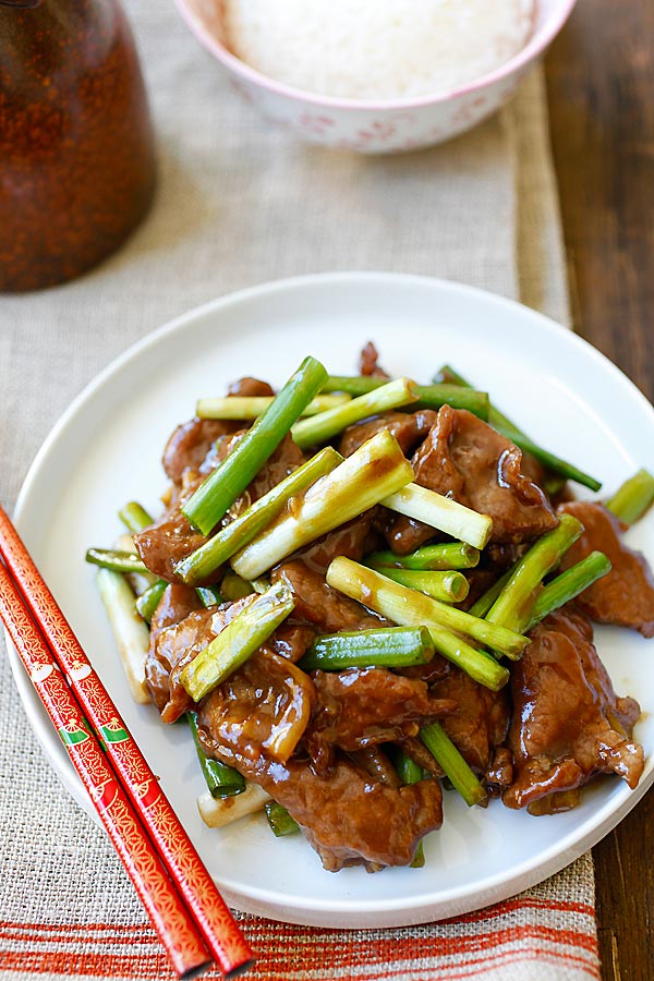 Mongolian Beef - Chinese Recipes - Rasa Malaysia