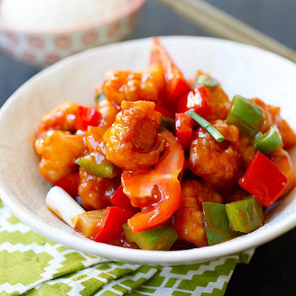sweet and sour chicken chinese