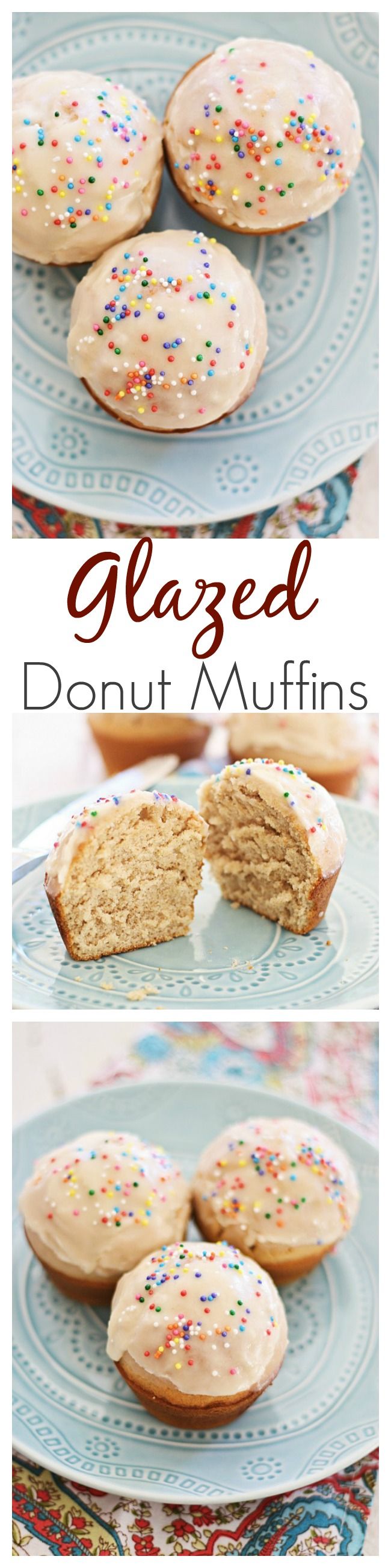 Glazed Doughnut Muffins - combining two favorites into one treat: doughnut, muffins, and glazed with sugar. Sinfully good and you'll want more | rasamalaysia.com