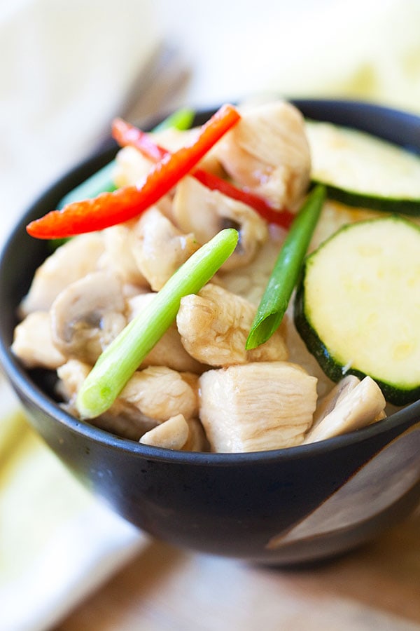 Mushroom Chicken - Easy Recipes at RasaMalaysia.com