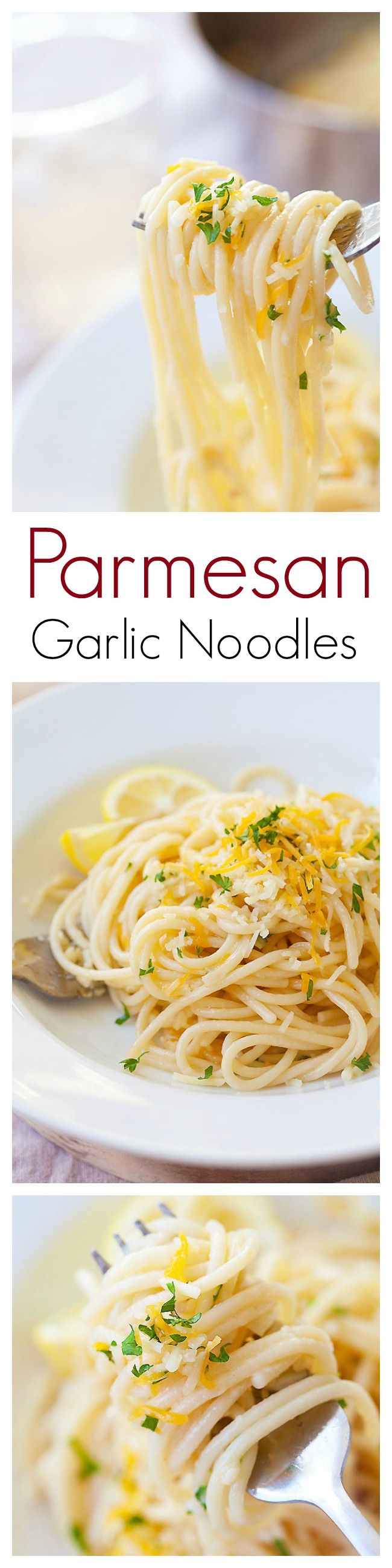 Parmesan Garlic Noodles - Rasa Malaysia