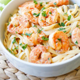 crispy shrimp pasta