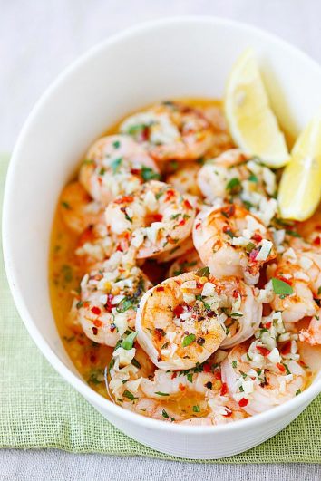 Roasted Shrimp Scampi - Rasa Malaysia