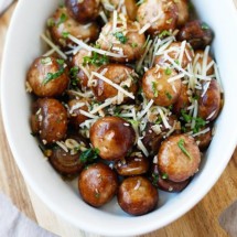 sauteed mushrooms with fresh garlic and herbs