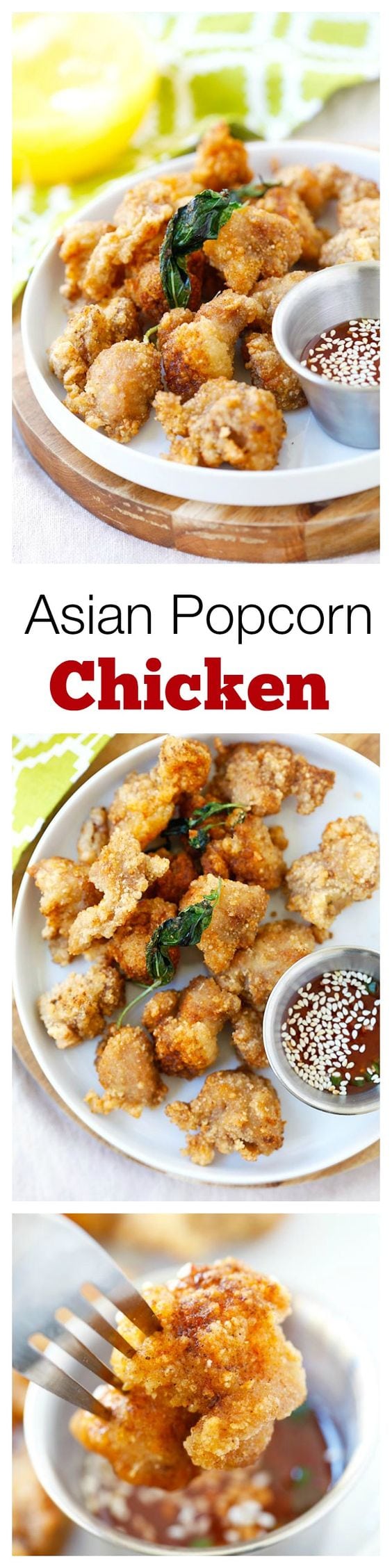 Asian Popcorn Chicken - crispy, juicy and delicious Asian fried chicken nuggets. Quick, easy and budget-friendly recipe for the entire family!! | rasamalaysia.com