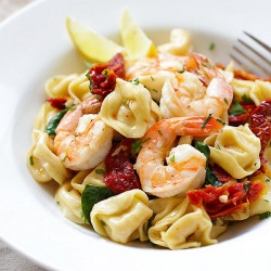 garlic shrimp tortellini