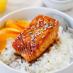 Salmon with Orange Teriyaki Glaze