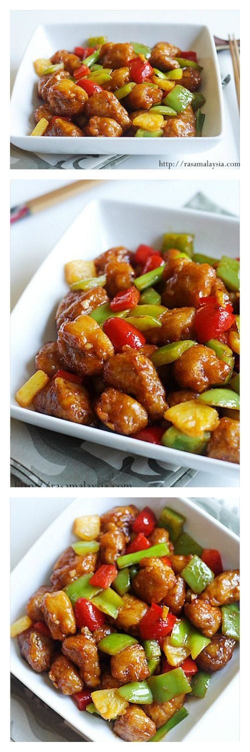 Authentic sweet and sour pork recipe that is better than your favorite Chinese restaurants | rasamalaysia.com