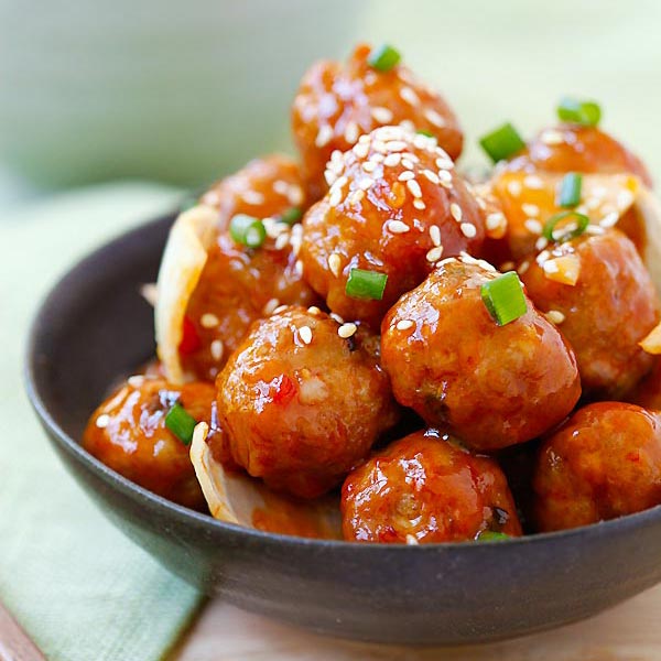 Sweet and deals sour meatballs