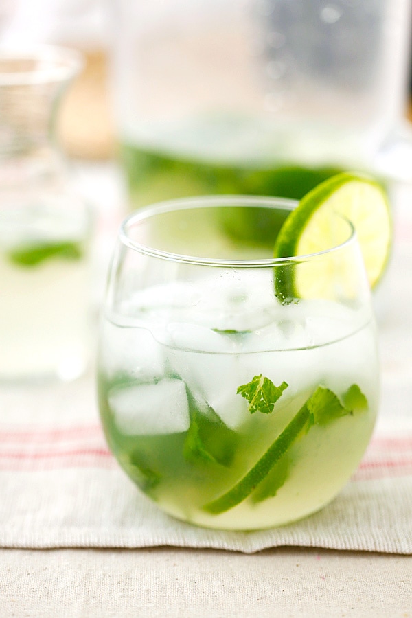 Easy, healthy and refreshing coconut mojito recipe.