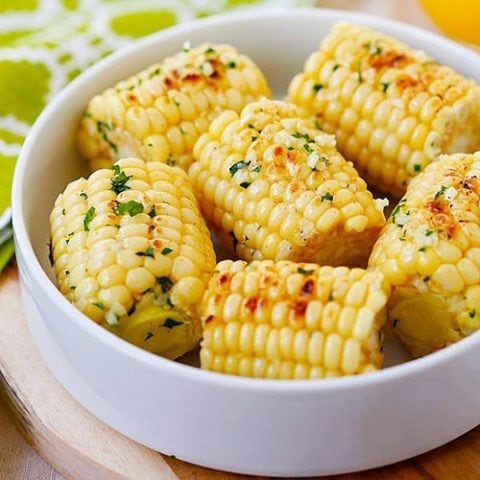 Garlic-Herb Butter Roasted Corn